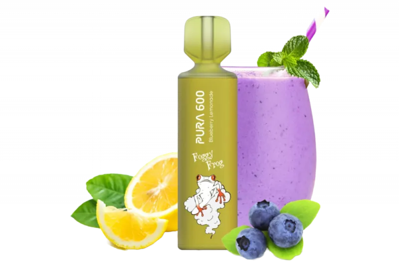 Jednorázová cigareta PURA Foggy Frog - BLUEBERRY LEMONADE