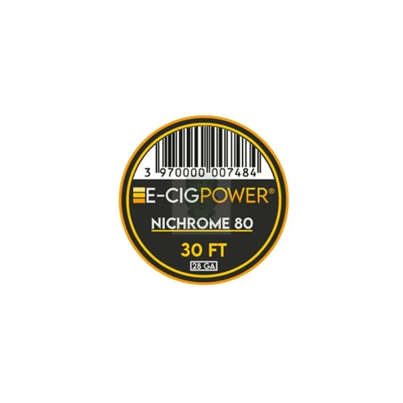 Odporový drôt E-Cig Power Nichrome 80, 28GA 9.14m Odporový drôt E-Cig Power Nichrome 80, 28GA 9.14m