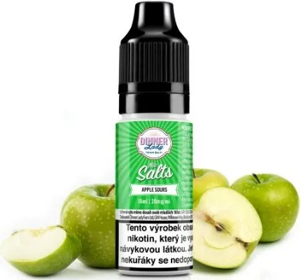 Náplň LIQUID DINNER LADY NIC SALT APPLE SOURS 10ML - 20MG