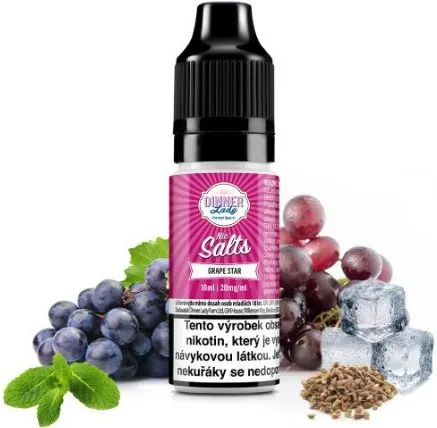 Nápň Liquid Dinner Lady Nic SALT Grape Star 10ml - 20mg