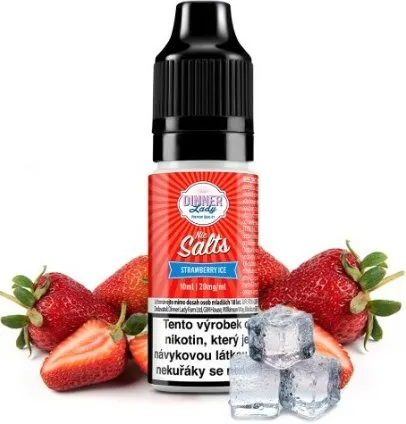 Náplň Liquid Dinner Lady Nic SALT Strawberry Ice 10ml - 20mg