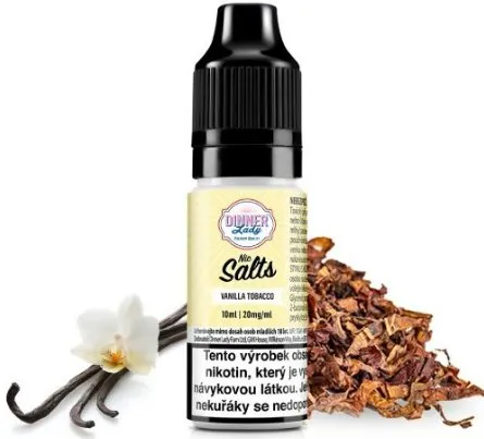 Náplň Liquid Dinner Lady Nic SALT Vanilla Tobacco 10ml - 20mg