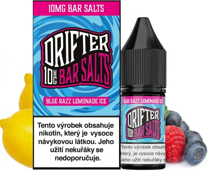 Náplň Liquid Drifter Bar Salts Blue Razz Lemonade Ice 10ml - 10mg-20mg