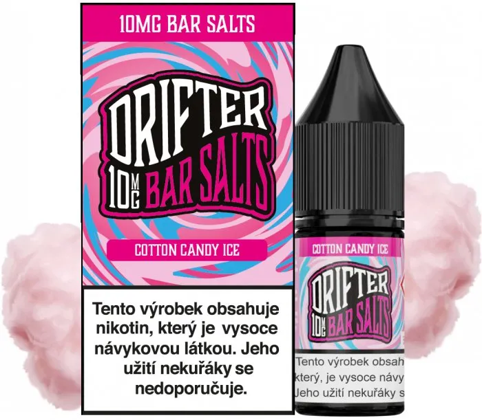 Náplň Liquid Drifter Bar Salts Cotton Candy Ice 10ml - 10mg-20mg