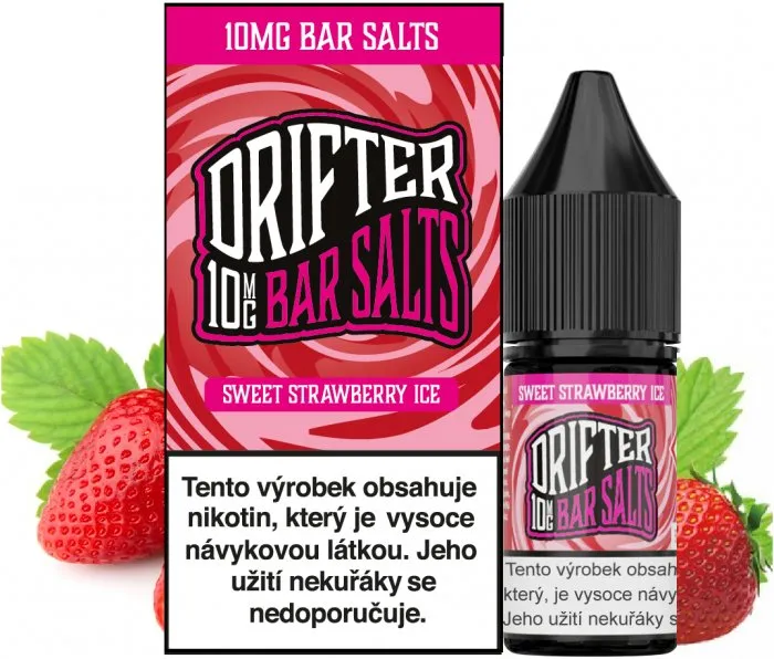 Náplň Liquid Drifter Bar Salts Sweet Strawberry Ice 10ml - 10mg-20mg