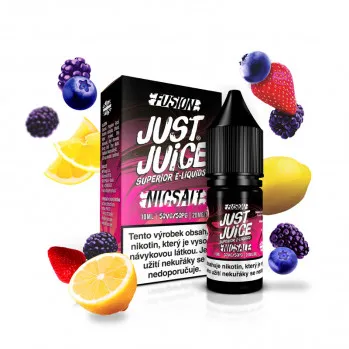 Náplň E-liquid Just Juice Salt 10ml 11mg/20mg: Fusion Berry Burst & Lemonade (Lesné ovocie s citrónom)