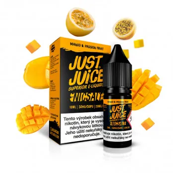 Náplň E-liquid Just Juice Salt 10ml 11mg/20mg: Mango & Passion Fruit (Mango & marakuja)