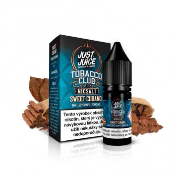 Náplň E-liquid Just Juice Salt 10ml / 20mg: Tobacco Sweet Cubano (Kubánský doutníkový tabak)