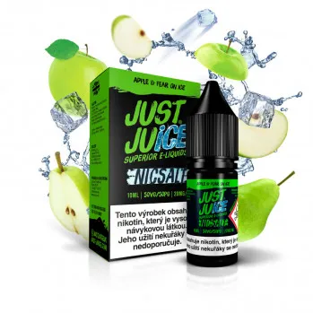 Náplň E-liquid Just Juice Salt 10ml 11mg/20mg: Apple & Pear On Ice (Ľadové jablko a hruška)