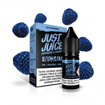 Náplň E-liquid Just Juice Salt 10ml 11mg/20mg: Blue Raspberry (Modrá malina)