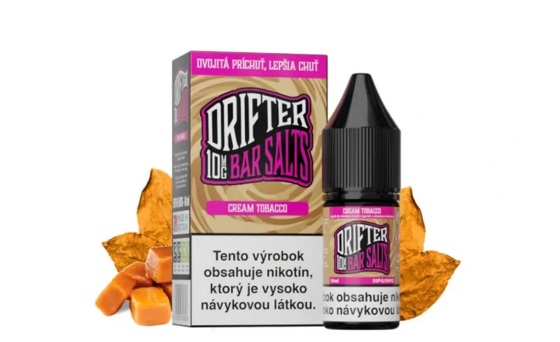 Náplň Juice Sauz Drifter Bar Cream Tobacco Salt E-liquid 10ml (10mg/20mg) Náplň Juice Sauz Drifter Bar Cream Tobacco Salt E-liquid 10ml (10mg/20mg)