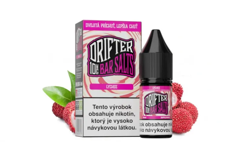 Náplň Juice Sauz Drifter Bar Lychee Salt E-liquid 10ml (10mg/20mg) Náplň Juice Sauz Drifter Bar Lychee Salt E-liquid 10ml (10mg/20mg)