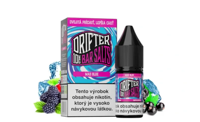 Náplň Juice Sauz Drifter Bar Mad Blue Salt E-liquid 10ml (10mg/20mg) Náplň Juice Sauz Drifter Bar Mad Blue Salt E-liquid 10ml (10mg/20mg)