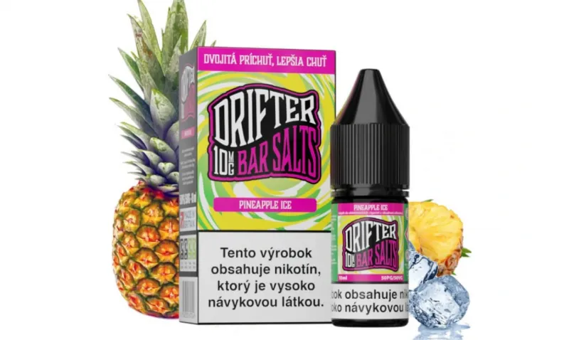 Náplň Juice Sauz Drifter Bar Pineapple Ice Salt E-liquid 10ml (10mg/20mg) Náplň Juice Sauz Drifter Bar Pineapple Ice Salt E-liquid 10ml (10mg/20mg)