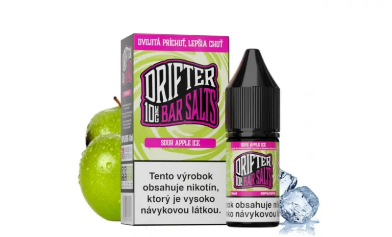 Náplň Juice Sauz Drifter Bar Sour Apple Ice Salt E-liquid 10ml (10mg/20mg)