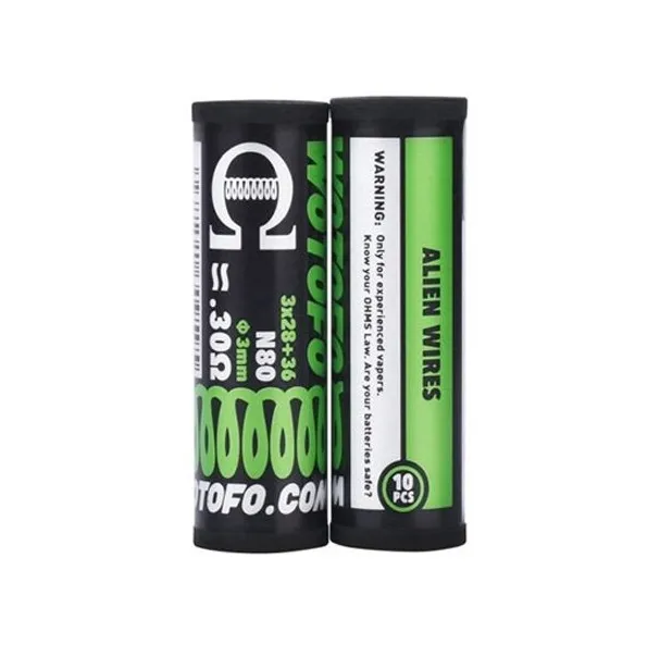 Pred motané špirálky WOTOFO Ni80 Alien Prebuilt Coil 3*28+36G / 0.30Ω (10ks) Pred motané špirálky WOTOFO Ni80 Alien Prebuilt Coil 3*28+36G / 0.30Ω (10ks)