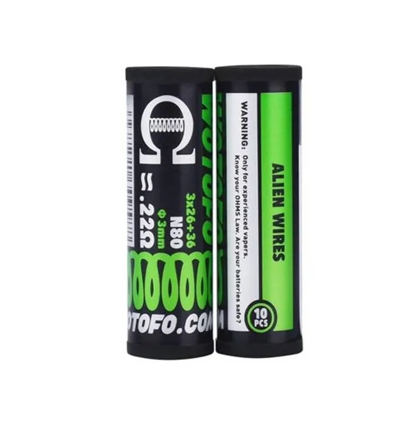 Pred motané špirálky WOTOFO Ni80 Alien Coil 3*26+36G / 0.22Ω (10ks) Pred motané špirálky WOTOFO Ni80 Alien Coil 3*26+36G / 0.22Ω (10ks)