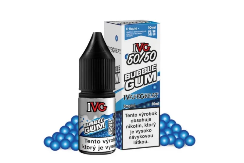 Náplň IVG Bubblegum E-liquid 10ml - 4 varianty Náplň IVG Bubblegum E-liquid 10ml - 4 varianty