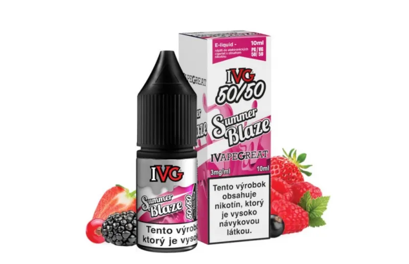 Náplň IVG Summer Blaze E-liquid 10ml - 4 varianty