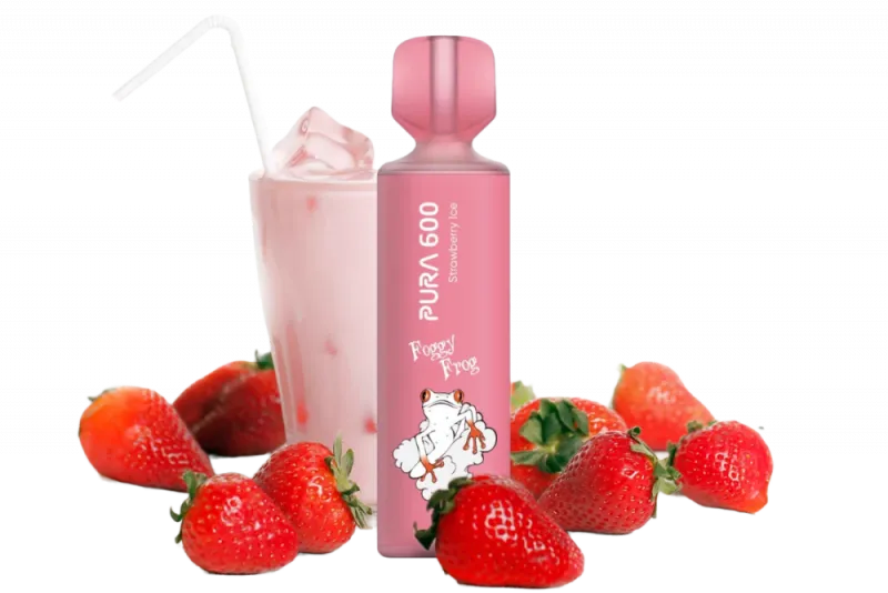 Jednorázová cigareta PURA Foggy Frog - STRAWBERRY ICE