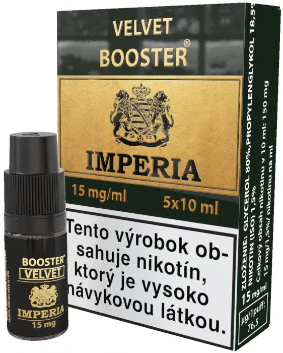 Nikotín Booster báza Imperia Velvet (20/80): 5x10ml / 15mg