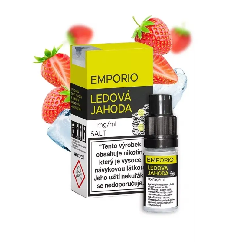 10 ml Ľadová jahoda Emporio SALT e-liquid