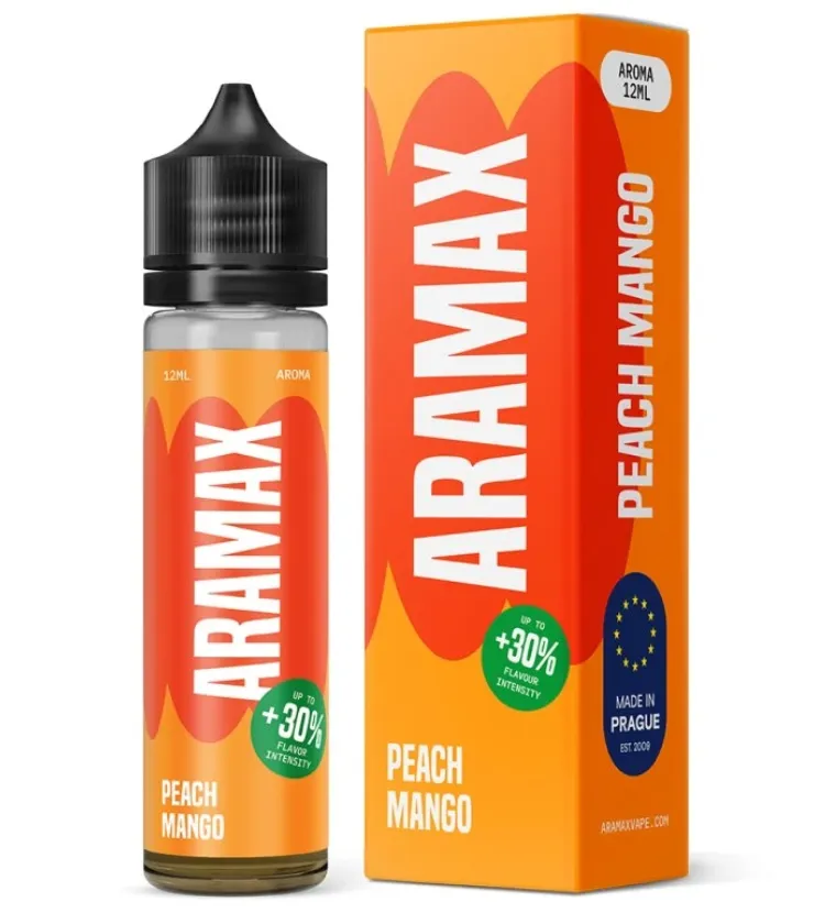 Príchuť Aramax Shake and Vape Peach Mango 12ml