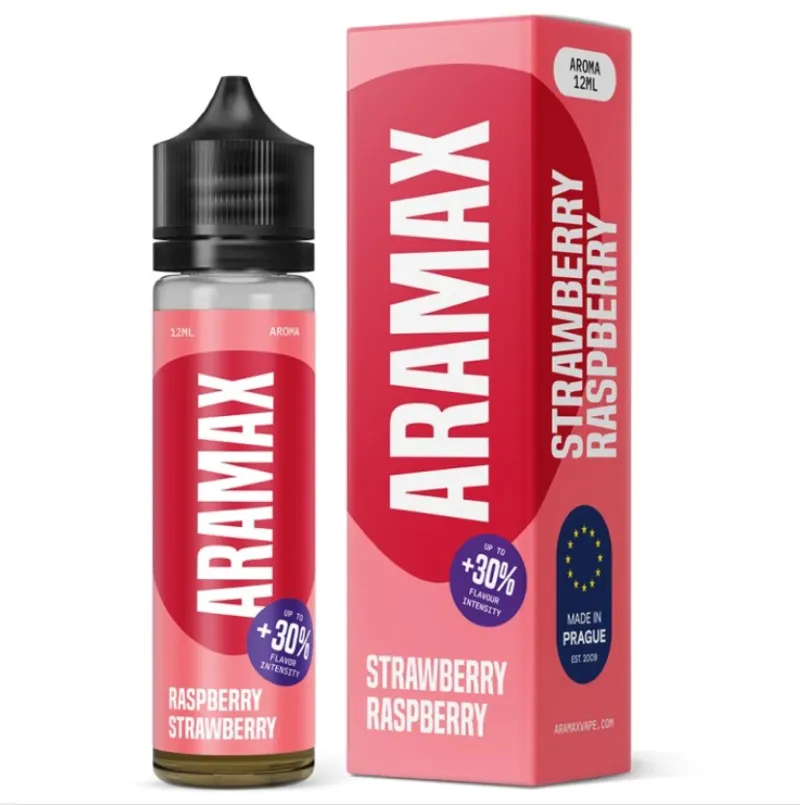 Príchuť Aramax Shake and Vape Raspberry Stawberry 12ml