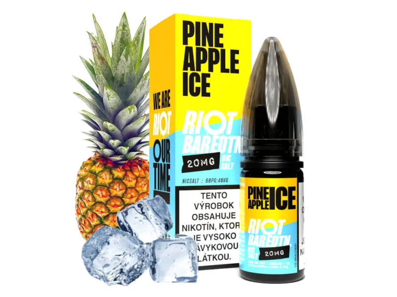 Riot Bar EDTN Salt - Pineapple Ice 10ml (10mg/20mg) e-liquid