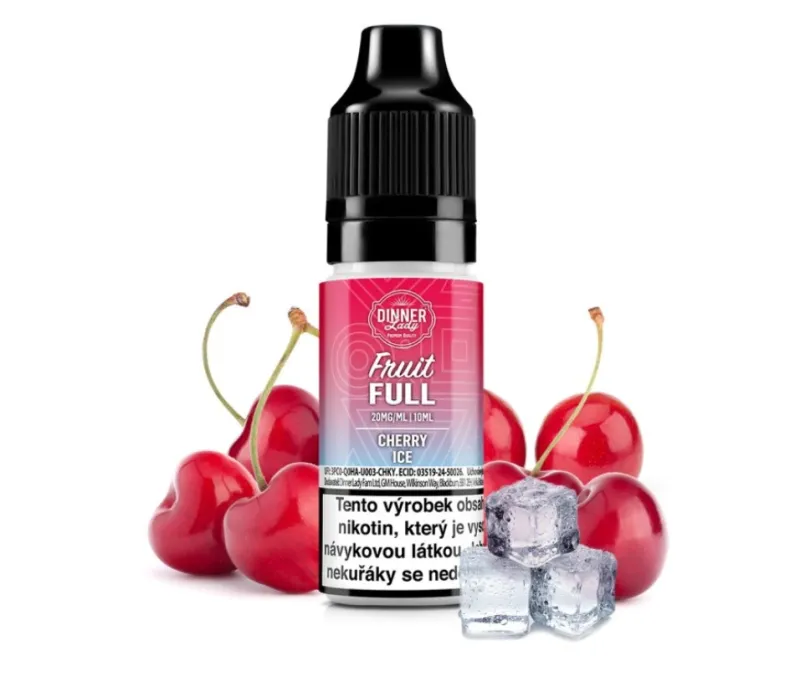 e-liquid Dinner Lady Bar Salts Fruit FULL Cherry Ice 10ml 20mg