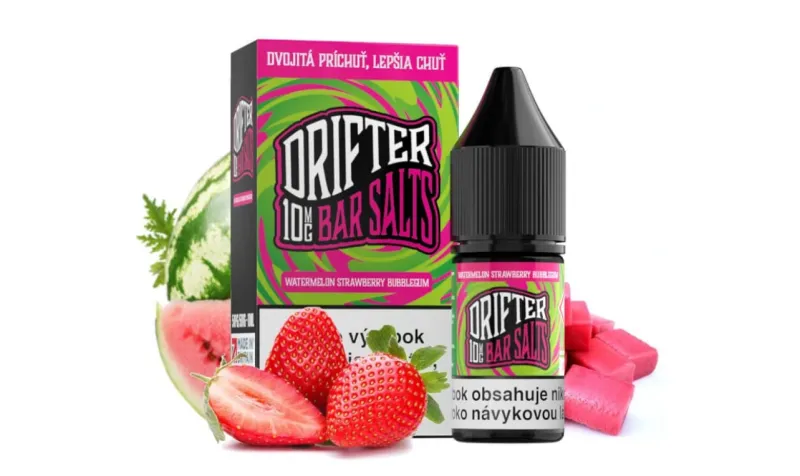 Drifter Bar Salts - Watermelon Strawberry Bubblegum 10ml (10/20mg) e-liquid