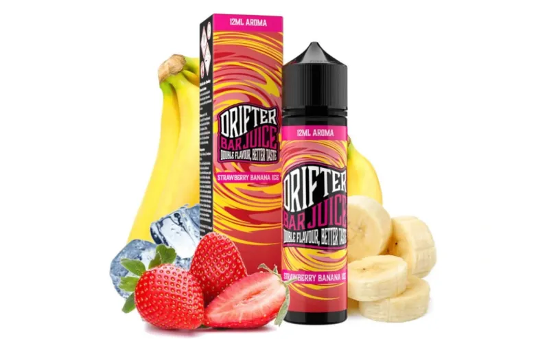 Strawberry Banana Ice Longfill 12ml - Drifter