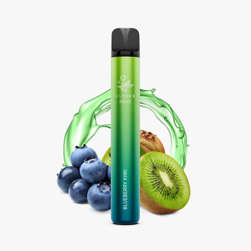 Jednorázová E-cigareta ELFBAR 600V2 - BLUEBERRY KIWI