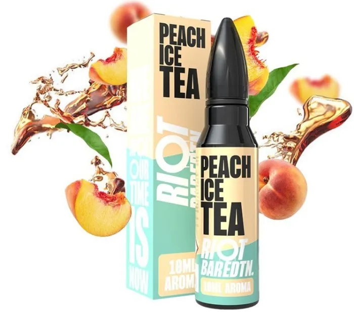 Príchuť Riot BAR EDTN S&V 10ml Peach Ice Tea (Ľadový broskyňový čaj)