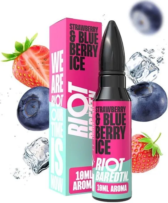 Príchuť Riot BAR EDTN S&V 10ml Strawberry & Blueberry Ice (Ľadová jahoda & čučoriedka)