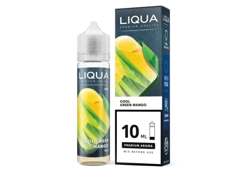 PRÍCHUŤ LIQUA MIX&GO 10ML COOL GREEN MANGO