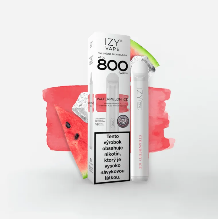 IZY VAPE ONE Watermelon Ice 2ml 18mg White 800 potiahnutí