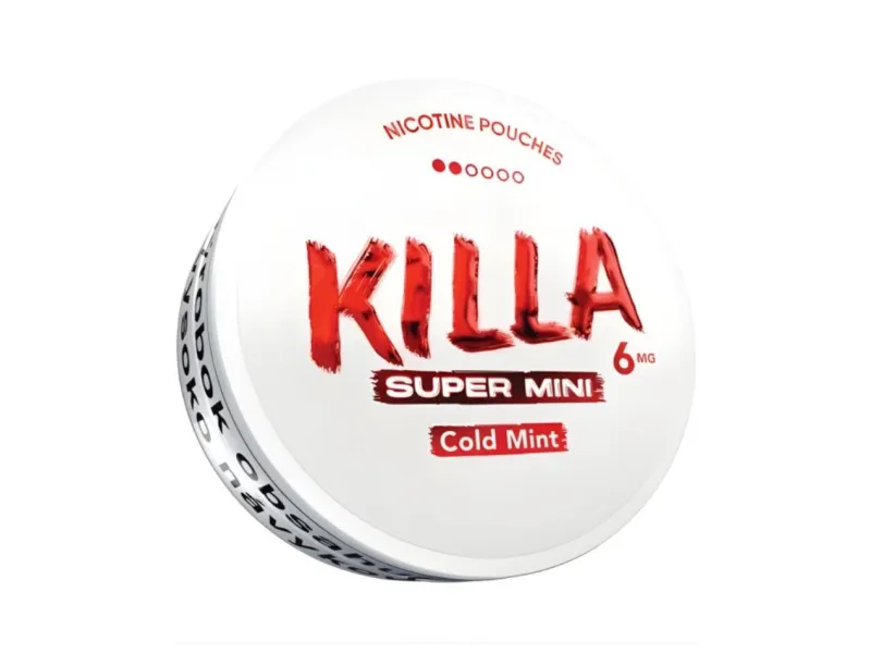 Nikotínové vrecúška KILLA SUPER MINI COLD MINT 20vrec. 6,6mg