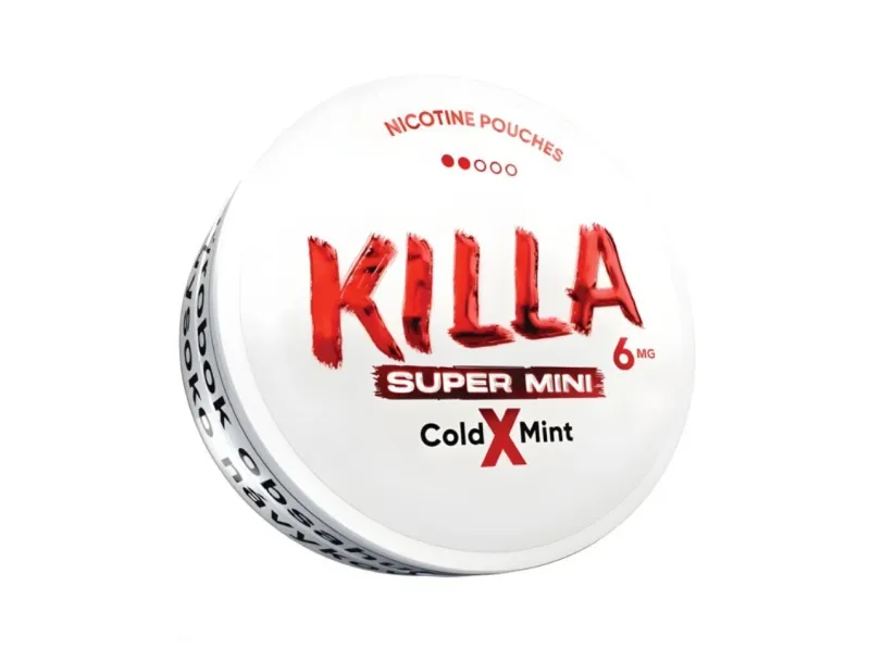 Nikotínové vrecúška KILLA SUPER MINI COLD X MINT 20vrec. 6,6mg