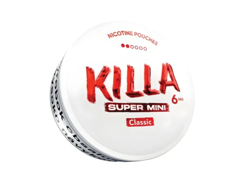 Nikotínové vrecúška KILLA SUPER MINI KLASSIC 20vrec. 6mg