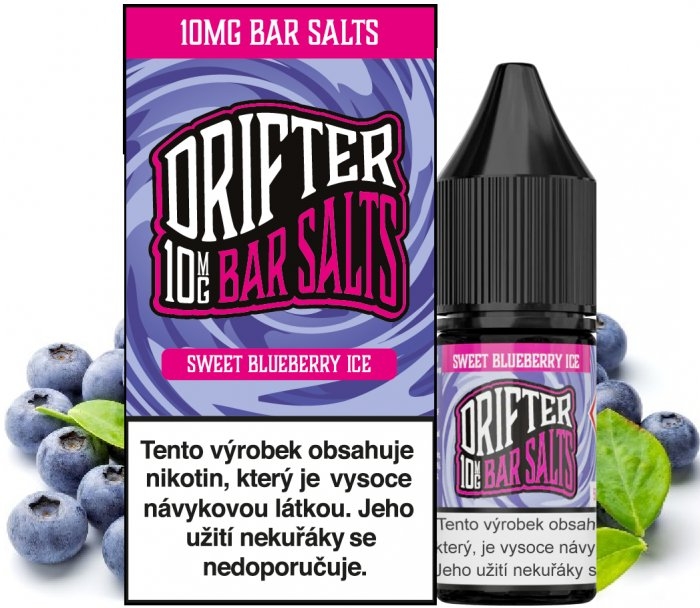 Liquid Drifter Bar Salts Sweet Blueberry Ice 10ml - 10mg-20mg