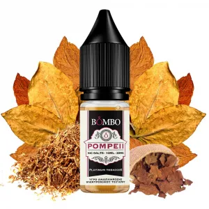 BOMBO PLATINUM TOBACCOS POMPEII 10ML 20MG NIC SALTS