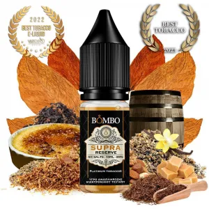 BOMBO PLATINUM TOBACCOS SUPRA RESERVE 10ML 20MG NIC SALTS