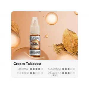 Náplň ElfLiq Cream tobacco 