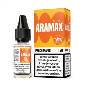 Náplň Aramax Salt Peach Mango (Broskev a mango) 10mg/20mg