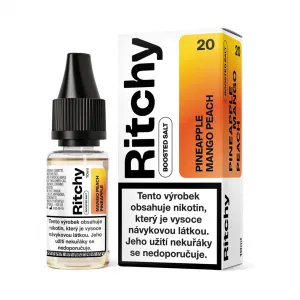 Náplň Ritchy Salt Pineapple Mango Peach (Ananas, mango a broskyňa) 10ml - 10mg/20mg