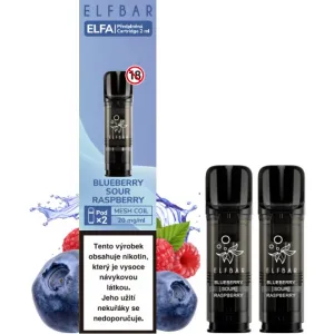 Elf Bar ELFA Pods cartridge 2Pack Blueberry Sour Raspberry 20mg 