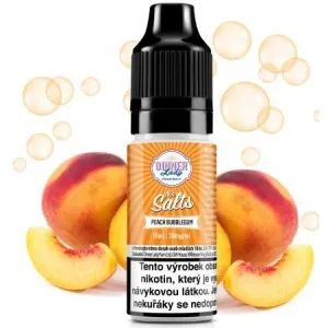 Náplň Liquid Dinner Lady Nic SALT Peach Bubblegum 10ml - 20mg 