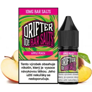 Náplň LIQUID DRIFTER BAR SALTS APPLE PEACH 10ML - 10MG