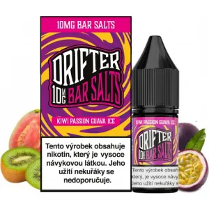 Náplň Liquid Drifter Bar Salts Kiwi Passionfruit Guava Ice 10ml - 10mg-20mg